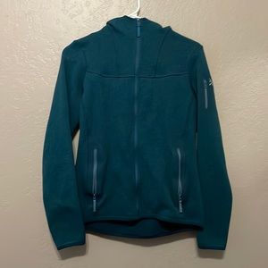 Teal zip up jacket